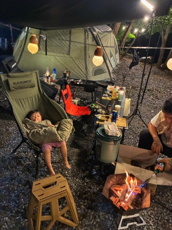 평창 솔섬오토캠핑장 세돌 아기랑 6박7일 우중캠핑