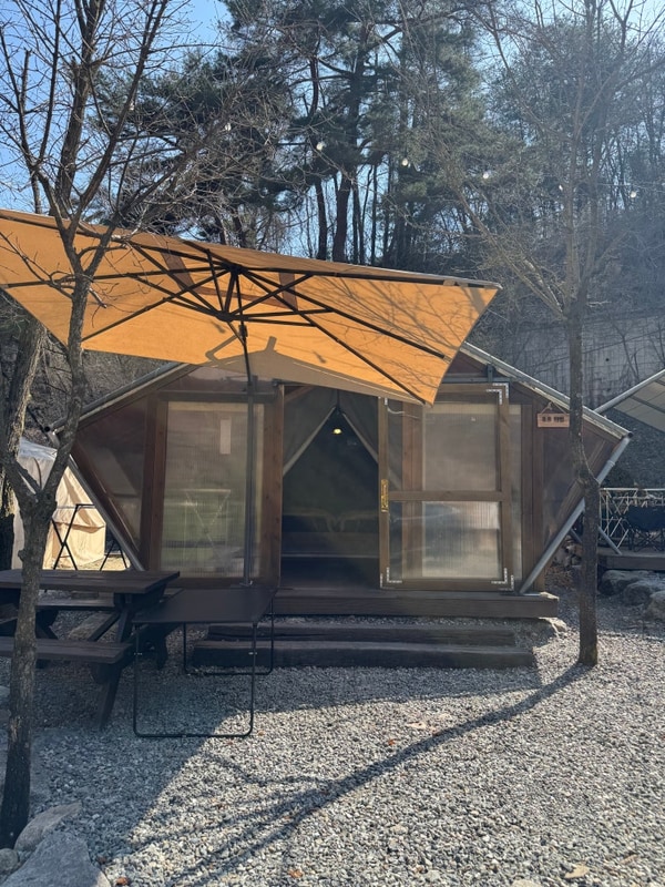 32개월 아기랑 홍천 하늘바라기 글램핑 (+벚꽃 개화상황)