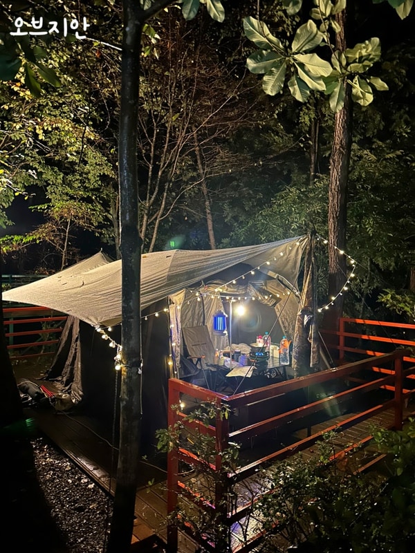 태안 올레유캠핑장 후기 | 2박3일 우중캠핑 & 명당 25번...
