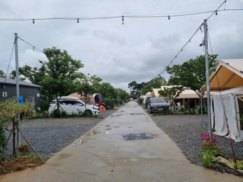 사계절 가능한 수영장이 있는 해미 모꼬지 캠핑장