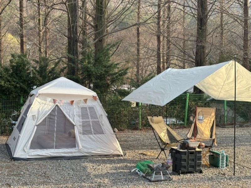 [캠핑장] 파주 기산캠프 (마장호수 구경하기 좋은 곳)