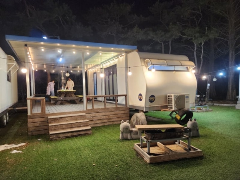 충청남도 공주 - 무료 조식 주는 장승마을 카라반