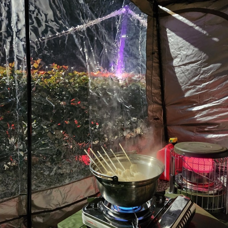 [초보캠핑] 하동 노량투다리 오토캠핑장 4번 사이트 후기