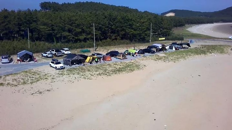 원산도 해수욕장 야영장 대표 사진