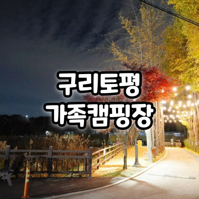 구리토평가족캠핑장 사이트 데크 리뷰 명당 추천