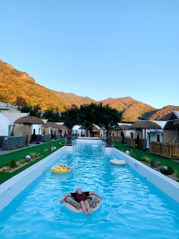 광주 근교 캠핑장] 겨울에 야외수영장 여는 담양 하이글루...