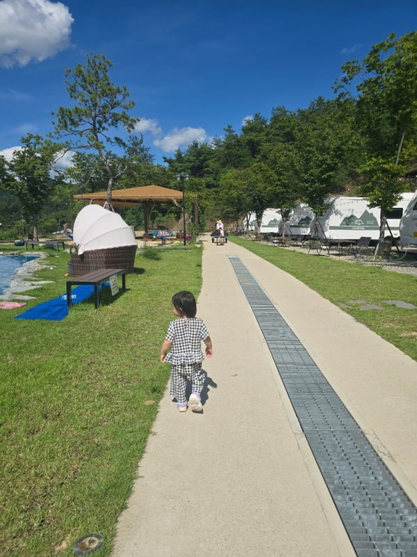 부산 경남 근교 대구 군위 캠프301 캠핑장 / 수영장...