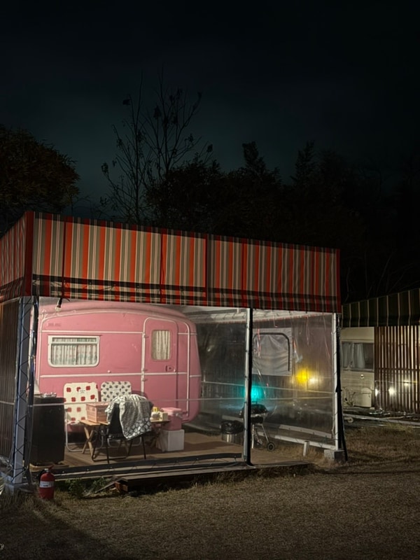 경주숙소, 밤부사운드캠핑장 밤부핑크