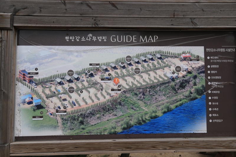 한탄강 소나무 캠핑 배치도 1