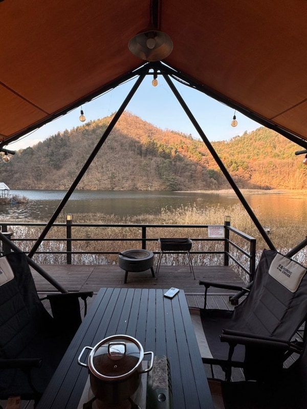 북한강뷰 글램핑장 '호랑이캠핑 가평점'에서 내돈내산 첫...