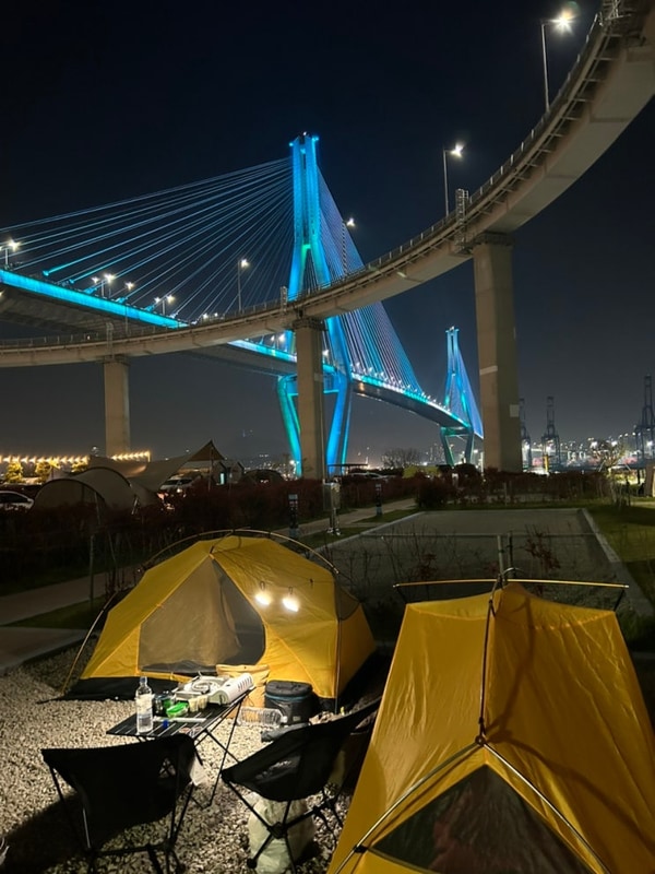 [영도캠핑장/부산캠핑장]... 최고의 캠핑 , 영도마리노오토캠핑장!