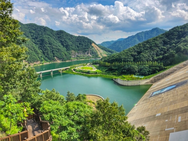 화천 평화의댐 물문화관 세계평화의종 스카이워크 오토캠핑장