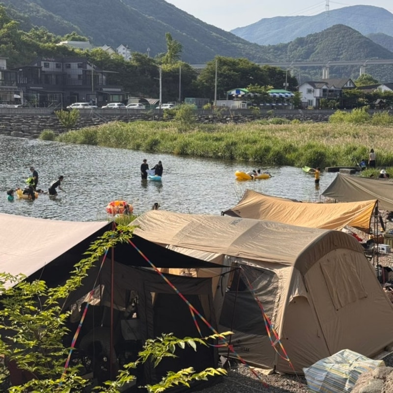 부산근교 물놀이 오토캠핑장 추천 밀양유원지오토캠핑장...
