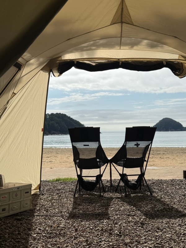 남해 여행 - ‘상주은모래비치 오토 캠핑장’ 명당 추천 이용...