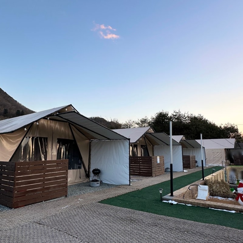 [춘천] 가평역 근처 깨끗하고 깔끔한 글램핑장, 망고땡 글램핑...