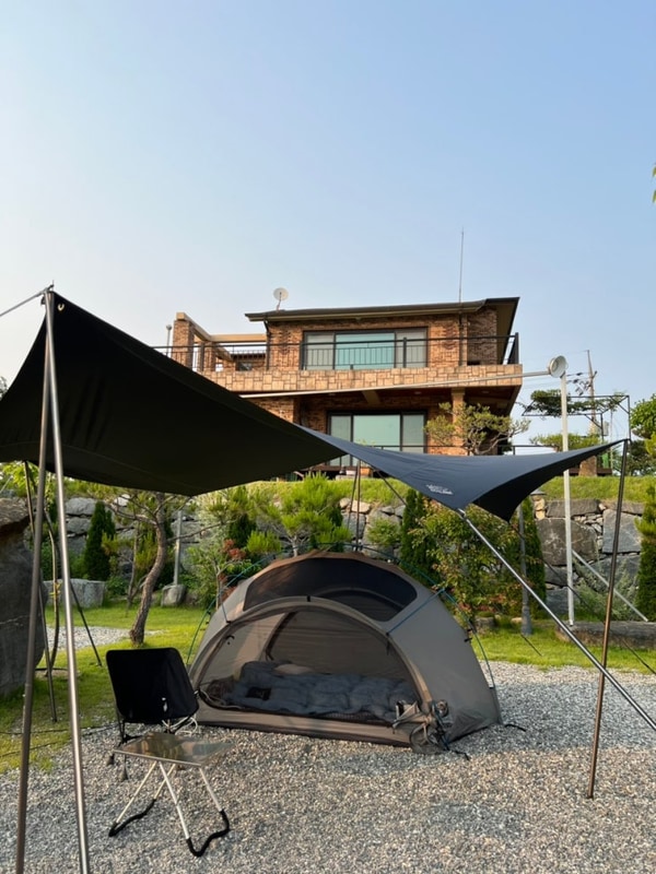 충북 충주 하비비캠핑장 15사이트 (남한강뷰,탄금호)