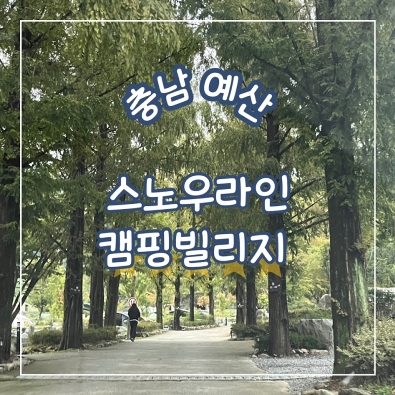 충남 예산, 스노우라인 캠핑빌리지 프리미엄 28번 조용한...