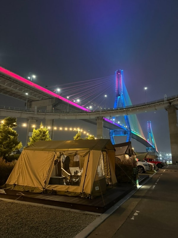 부산 영도. 마리노오토캠핑장.... 바다뷰. 명당자리. 오토16번