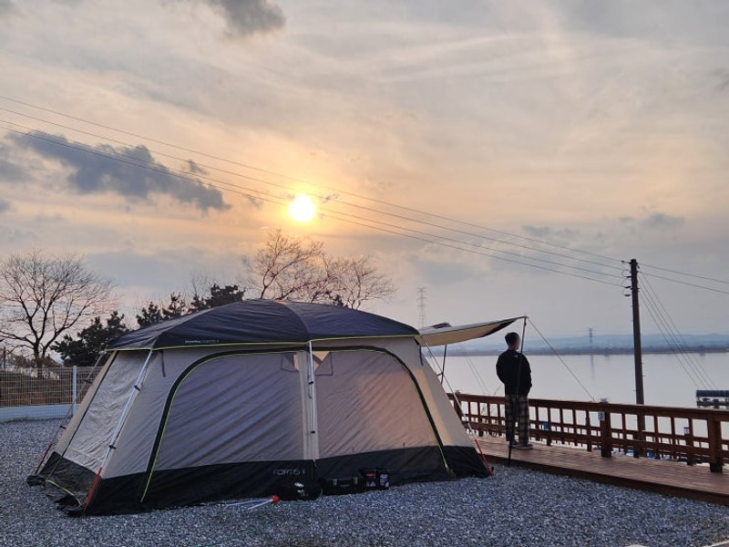 아산 신생캠핑장 인주캠핑장 시설, B1사이트 후기