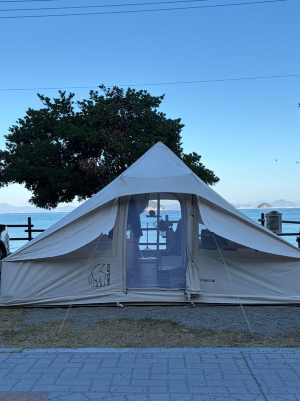 [통영 욕지도 여행] 바다 바로... 캠핑장 : 대풍바위오토캠핑장