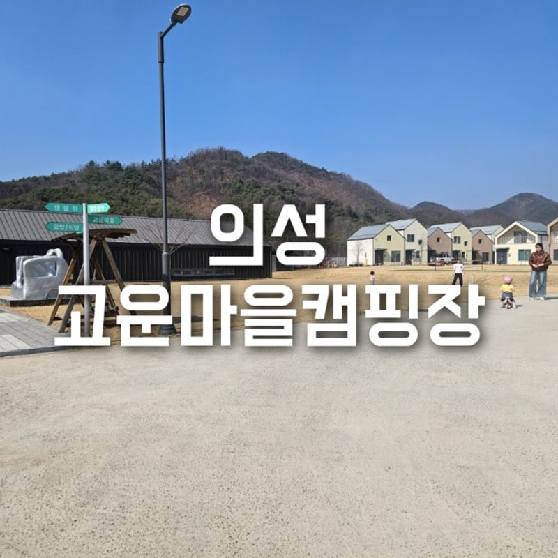 바람으로 힘들었던 의성 고운마을 캠핑장 25.3.22~23일 후기