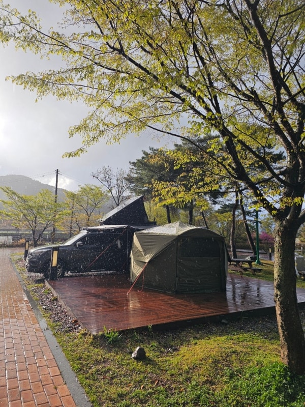 전북 정읍시 내장산국민여가캠핑장 우중캠핑(아트비긴...
