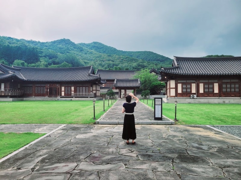 광주 근교 장성 경이궁 한옥 펜션 캠핑 카라반 1박 후기