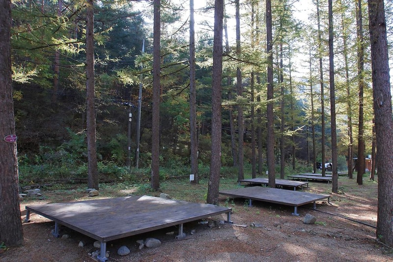 금강송 체험 야영장 시설 사진 1