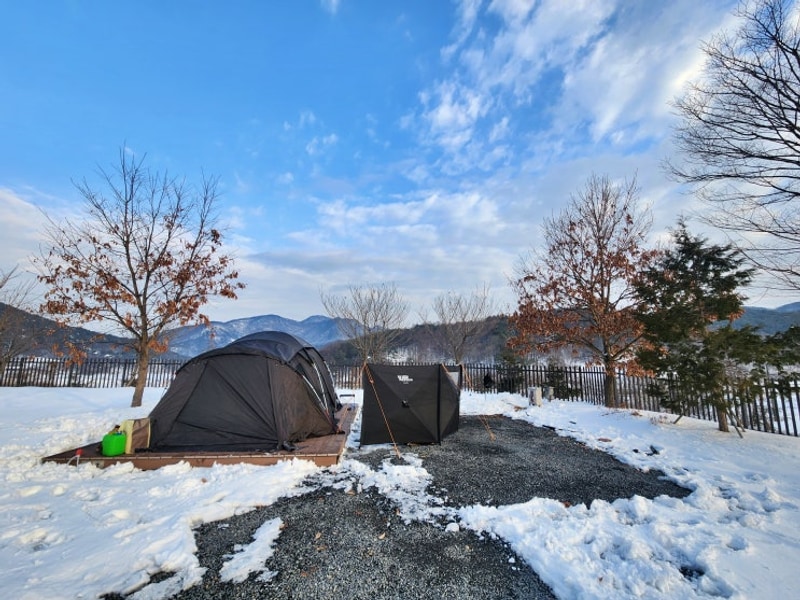 충남 보령 그리고캠핑장 7번 사이트 가성비 최고였던 겨울 캠핑!