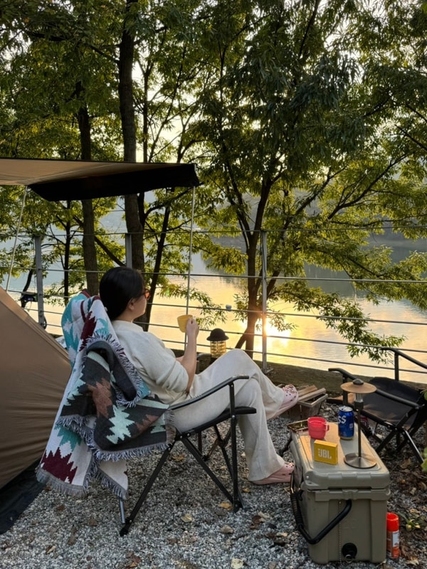 [충주] 가을 캠핑 시작! 충주 카누 캠핑장 방문 후기 + 내돈내산...
