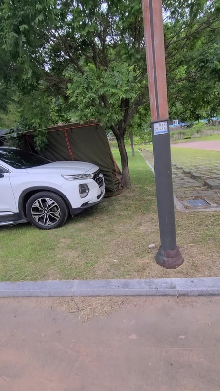 성주 오토캠핑장 금수문화 공원 야영장 고생 끝에 밤늦게 도착