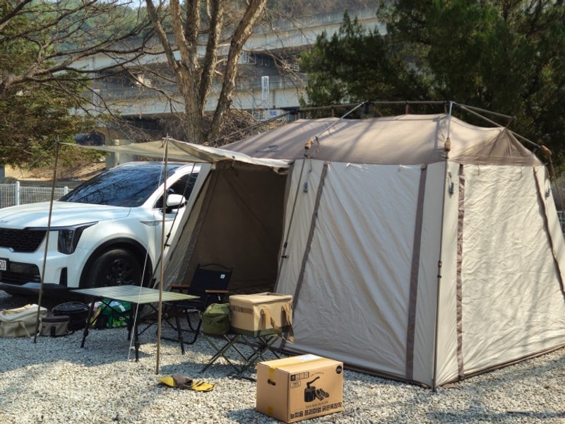 포천 애견동반캠핑장, 리버뷰까지 좋았던"포천 리버빌캠핑...