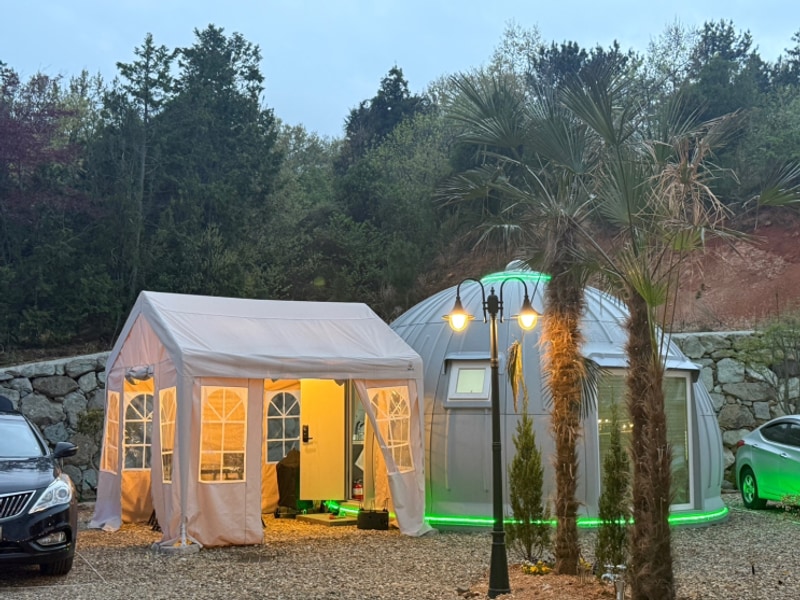 땅끝 해남에서 글램핑 "휴정원 글램핑"