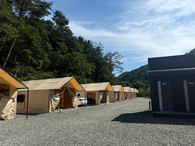 원주 캠핑 치올라캠핑장 여름 휴가 즐기고 왔어요.