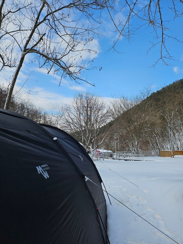다중이의 여행기록 (#. 등유값, 양평 낭만캠핑장, 3월의 폭설캠)