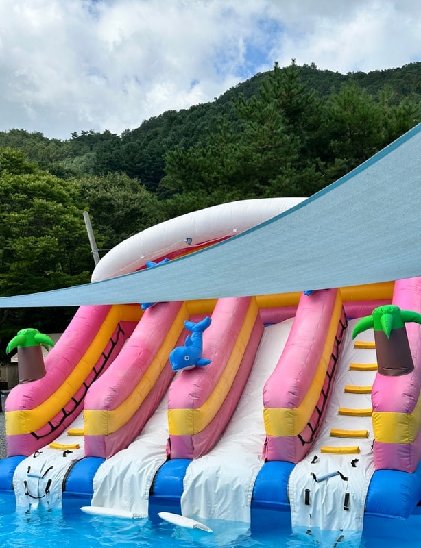 강원도 원주 키즈락 캠핑장 후기 (키즈캠핑장 수영장 놀이방 계곡)