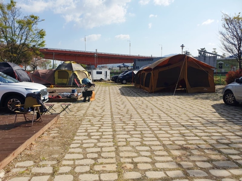 사천캠핑 공연행사와 함께 단체캠핑(거북선마을캠핑장)