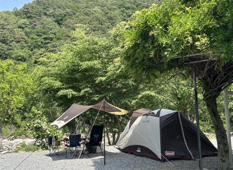 [제천] 제천 꽃댕이오토캠핑장 후기 +계곡