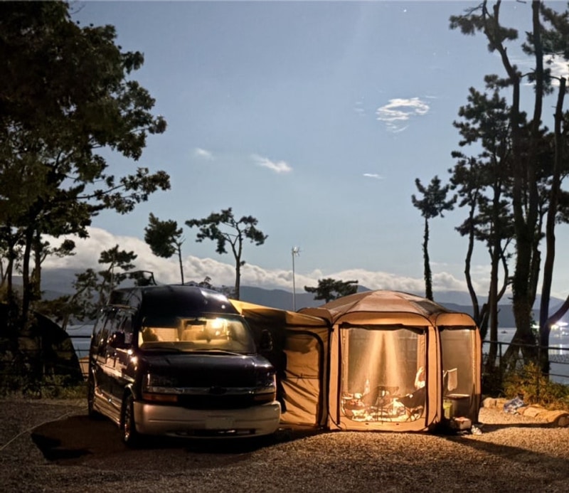 차박하기, 거제 산달바다 캠핑장, 깨끗한 캠핑장, 아이랑...