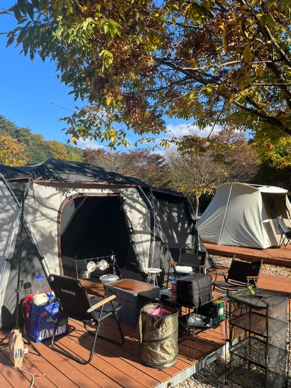 "화양숲노리캠핑장" A-17 단풍 캠핑을 빙자한 먹무림 캠핑