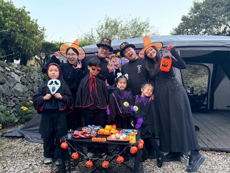 72개월아기/52개월아기/마산돌담캠핑장글램핑/데크존A8...