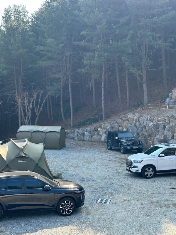 여주에서 첫 캠핑, 구릉지 캠핑장 (feat. 개덕이)