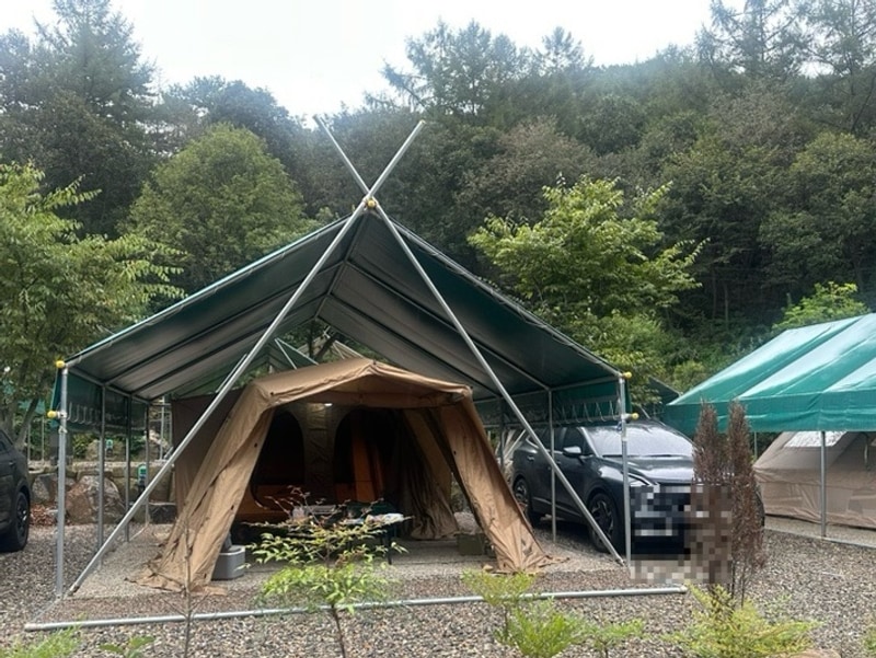 경기도 연천 타프존 캠핑장 [산속정원캠핑장]