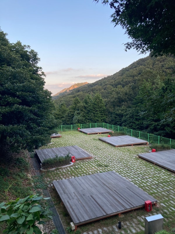 전남 강진 주작산자연휴양림 야영장 16번 데크 명당 이용 후기