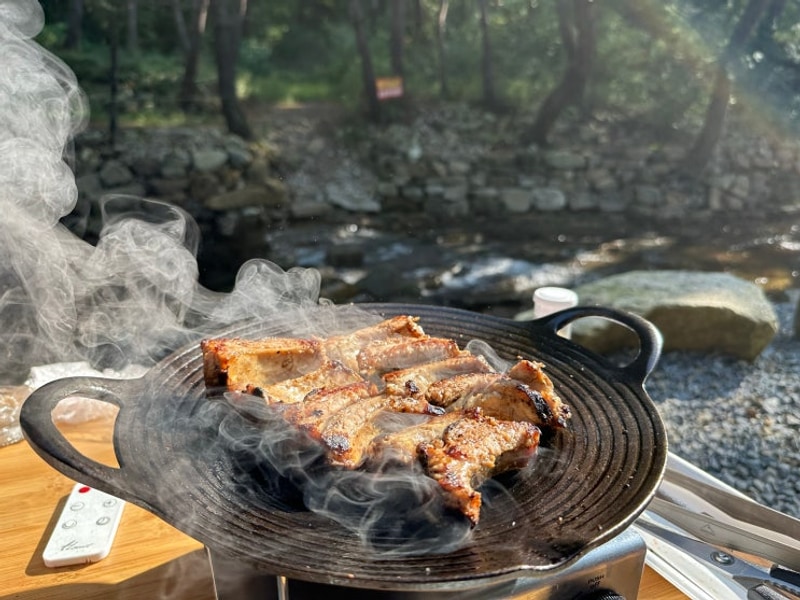 영월 법흥계곡 [소나무와 계곡 캠핑장] 강추추~