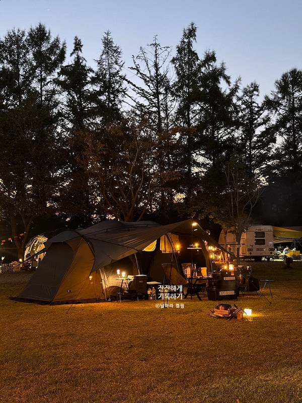 충주 제천 옛날 학교 캠핑장 잔디사이트 내돈내산 이용 후기