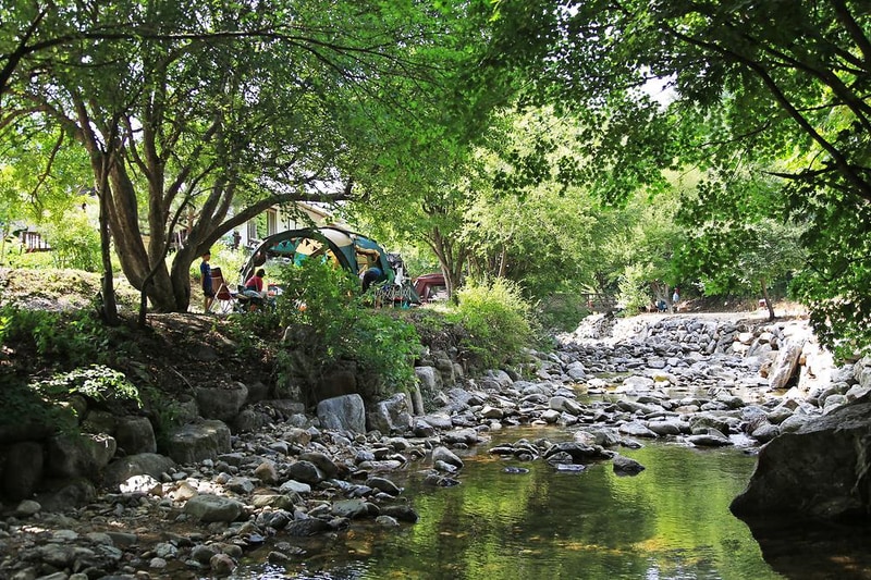 용골송어와 캠핑 시설 사진 7