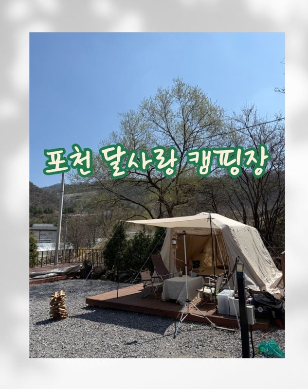 포천 애견동반가능 조용한 캠핑장 추천 : 달사랑캠핑장