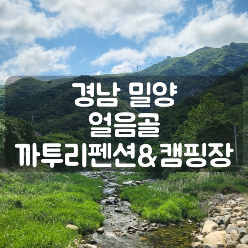 사계절 즐기기 좋은 경남 밀양 얼음골 까투리 펜션&캠핑