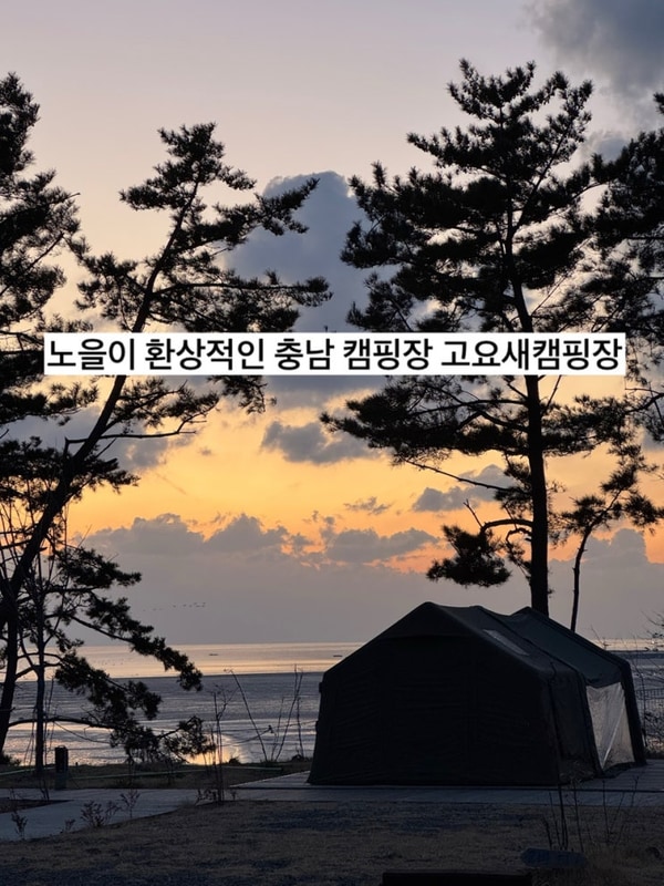 서해 숨은 오션뷰&노을뷰 캠핑장 추천 <고요새 캠핑장> 고요한...